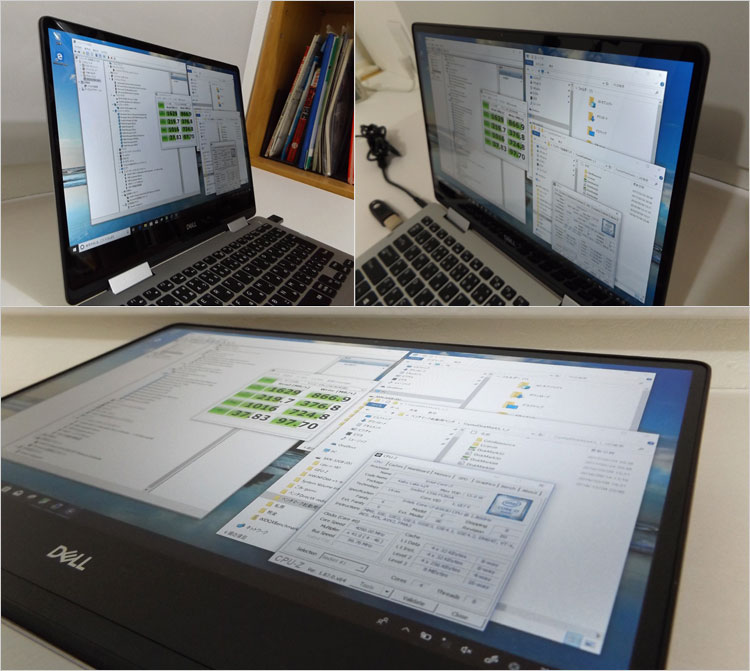 Inspiron 7386の広視野角IPSディスプレイ