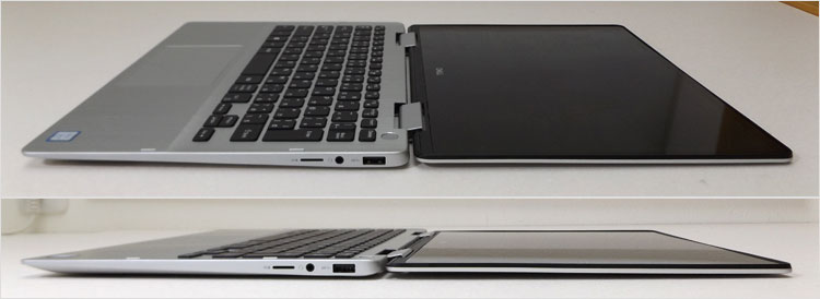 Inspiron 7386のヒンジ構造