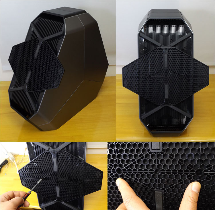 スタビリティフットを取り付けた様子