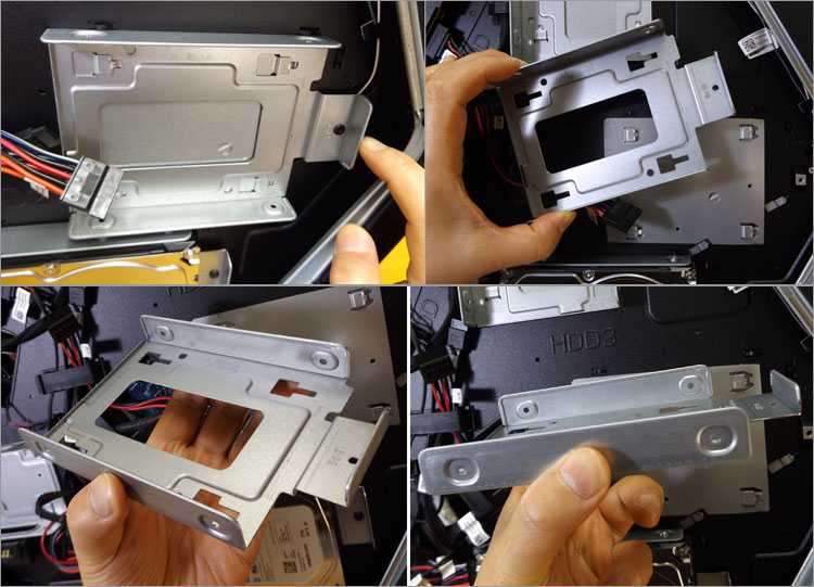 取り外してマウンタの様子