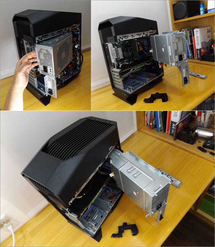 スイングアーム構造のALIENWARE AURORA