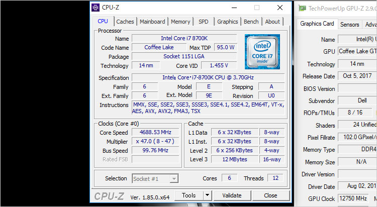 最上クラスのプロセッサーCore i7-8700K
