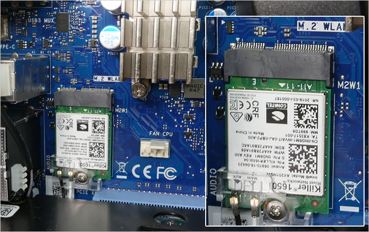 無線LANカードにKiller Wi-Fi 6 AX1650i 160MHzを搭載