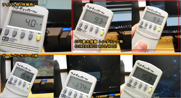 消費電力チェック-ALIENWARE X51-R3