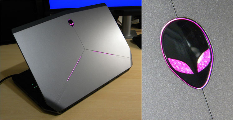 ALIENWARE 13のイルミネーション