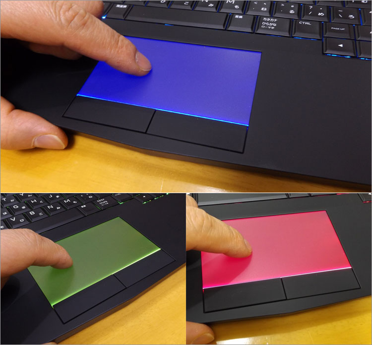 イルミネーションのノートパソコン