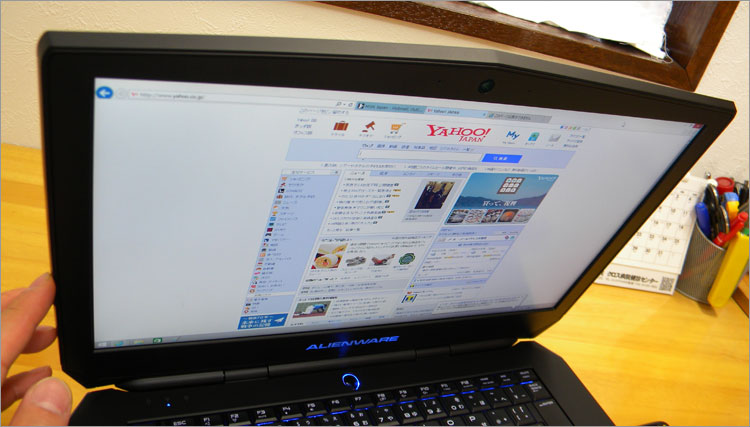 IPSパネル採用のALIENWARE 15
