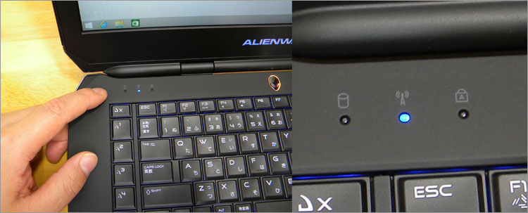 CapsLockのライト