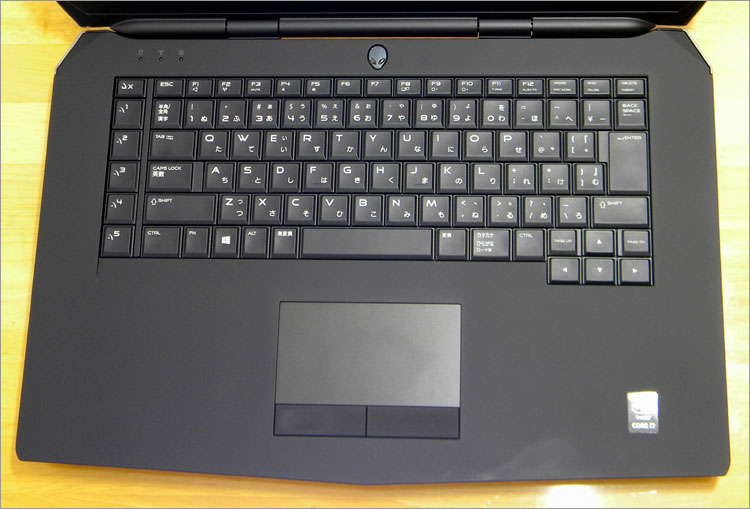 ALIENWARE 15のパームレスト