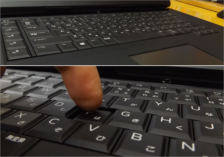 ALIENWARE 15-R3のキーストローク