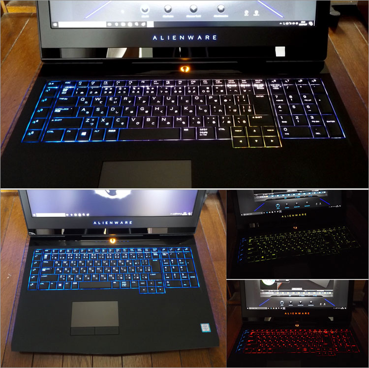 ALIENWARE 17キーボードとバックライト
