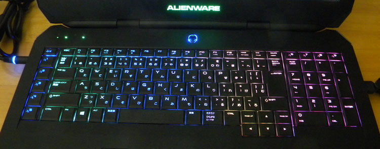 バックライトキーボード