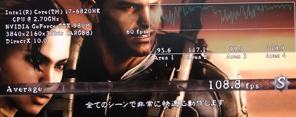 ALIENWARE 17でバイオハザード5