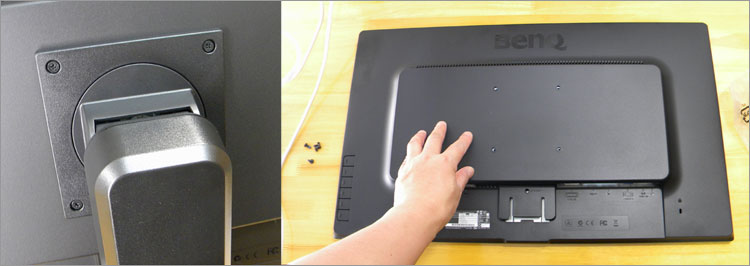 モニタアームに取り付ける