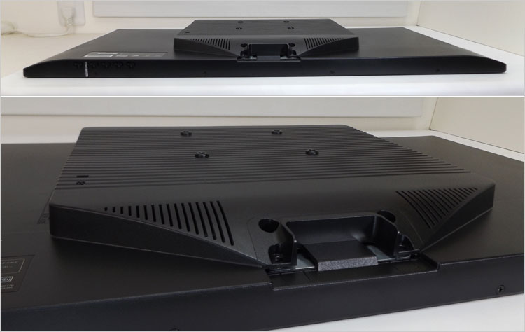 下方放射のステレオ・スピーカを内蔵