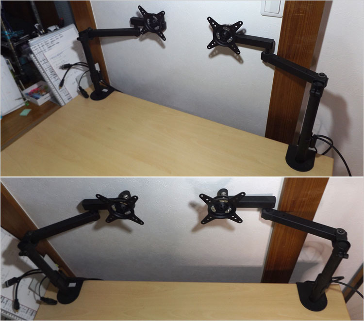 ESA対応のモニタアーム