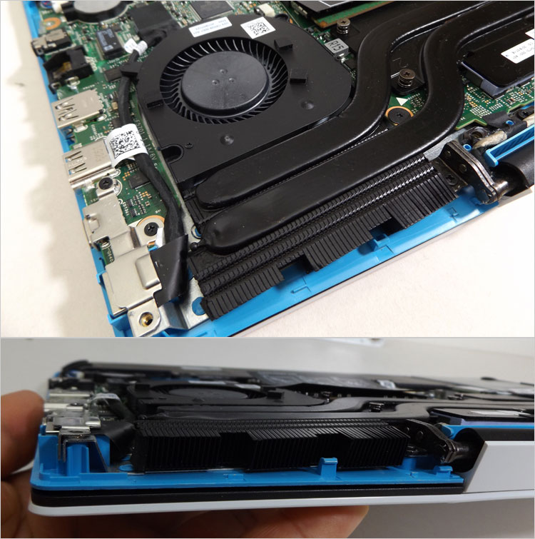 ファンと放熱フィン