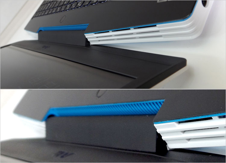 補助的な排気口スリットが配置