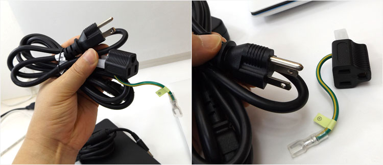 2ピン変換アダプタ