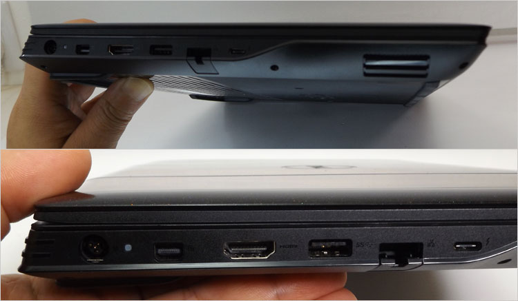 USB Type-C端子（Thunderbolt 3、Display Port 、USB3.2-Gen2 対応