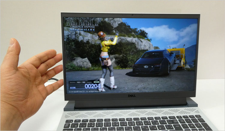 FF15をNVIDIA GeForce RTX 3060 6GB GDDR6（モバイル版）でプレイ