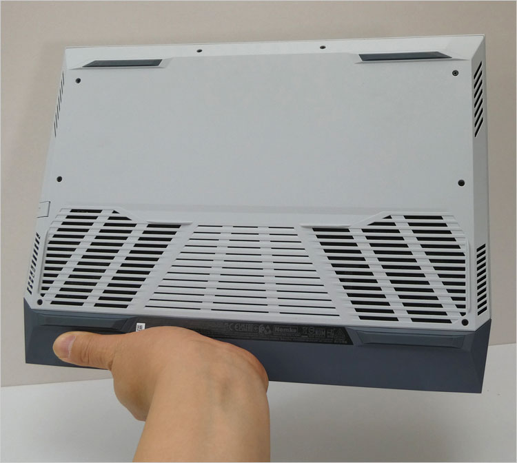 デュアルファン内蔵の位置