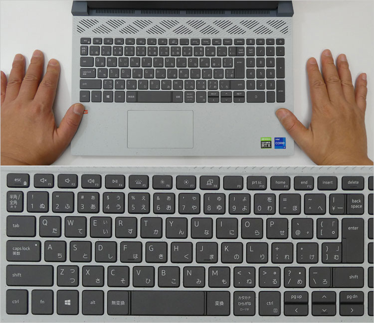 Inspiron 15（7501）などで採用されている型のキーボード