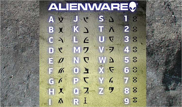 ロゼッタストーン-エイリアン語