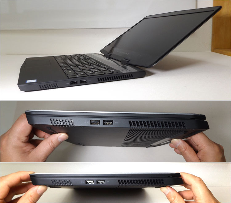 21 mmの厚みに抑えている