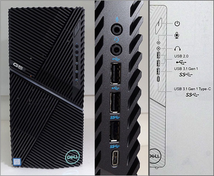 G5-5090の前面端子