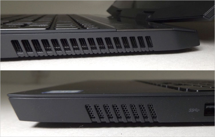 通気口とスピーカ