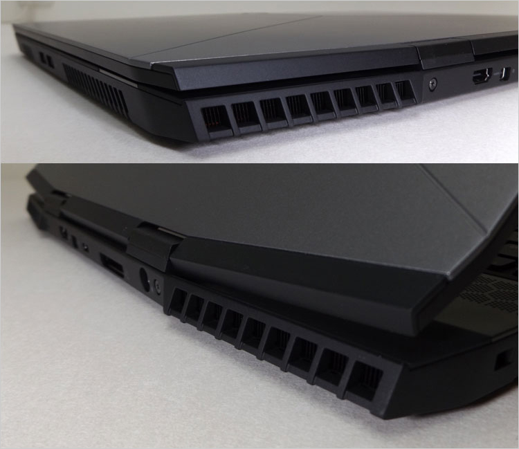 大型の放熱フィンが姿