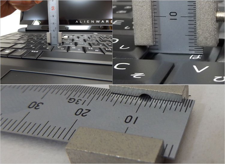 2.2 mmで、底打ち感のある押下