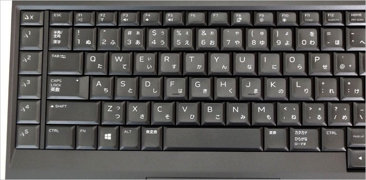 左端にあるマクロキー列