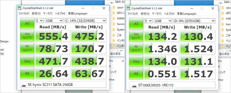 M.2 SSD（SK hynix製SC311）