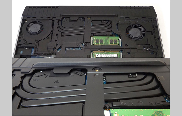 3本のヒートパイプ