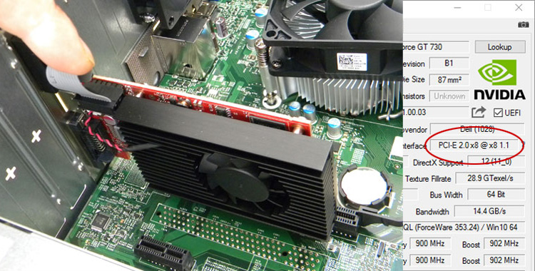 NVIDIA GeForce GT730 のグラフィックカード