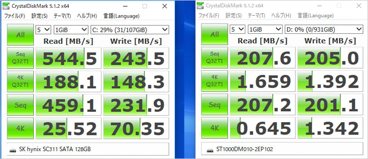 M.2 SSDはSKハイニックス製SC311
