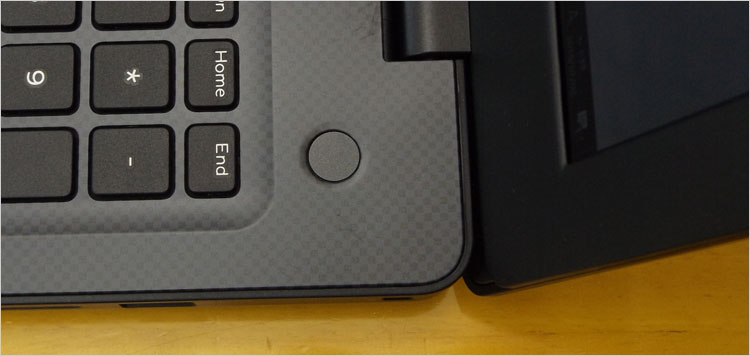 G3-15の指紋認証