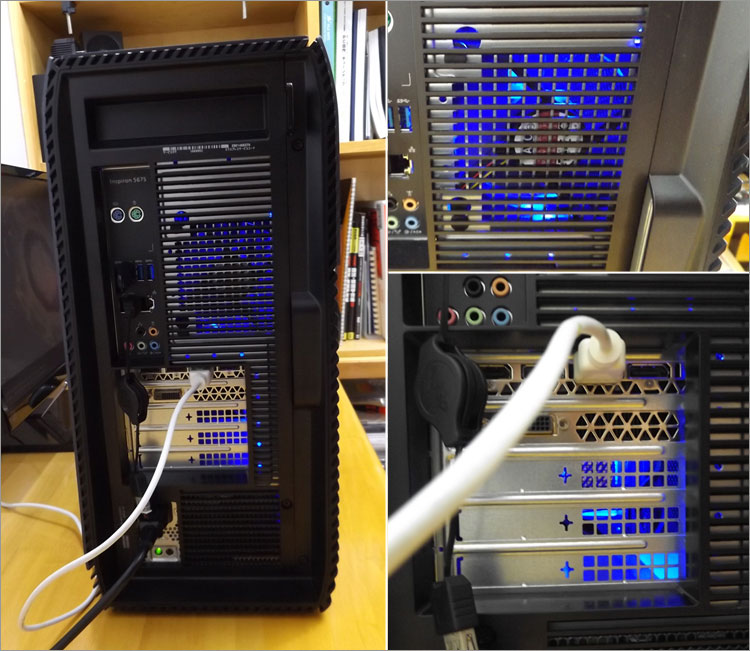 PCケースファンとブラケットのスリット