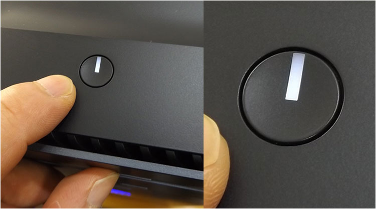 電源ボタンを配置