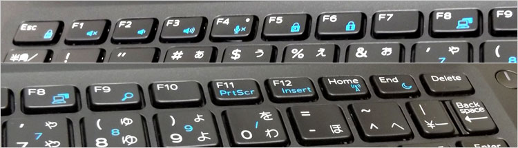 F10にバックライトキーボードのマークがない