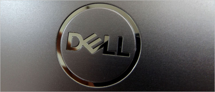 クローム調のDELLロゴが配置