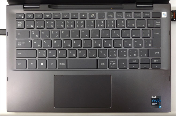 Inspiron 13（7306）2-in-1のキーボード