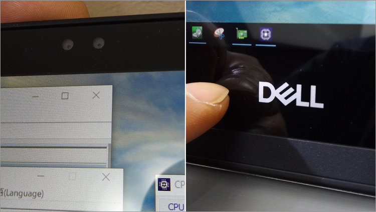DELLロゴを配置。