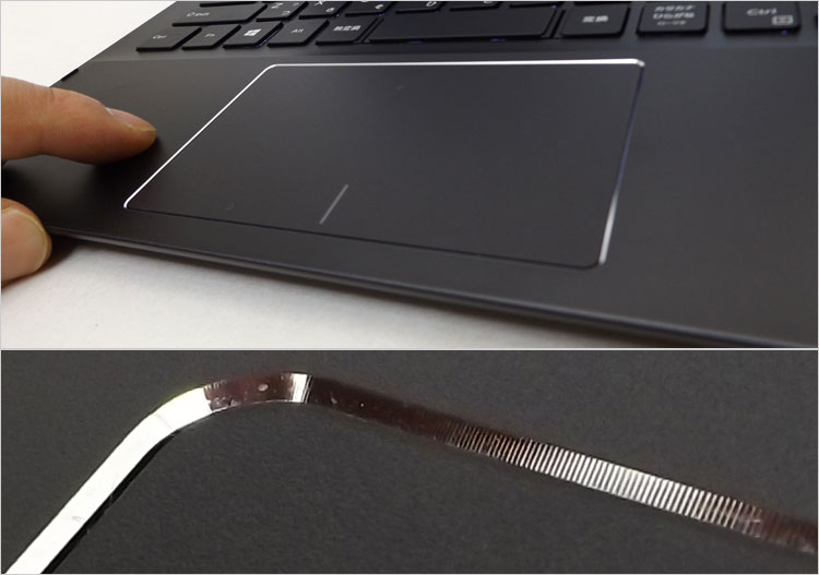 周囲がタイヤモンドカット加工