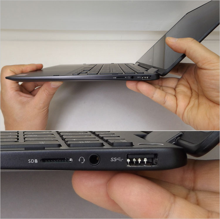 光学ドライブは搭載していないInspiron 7386