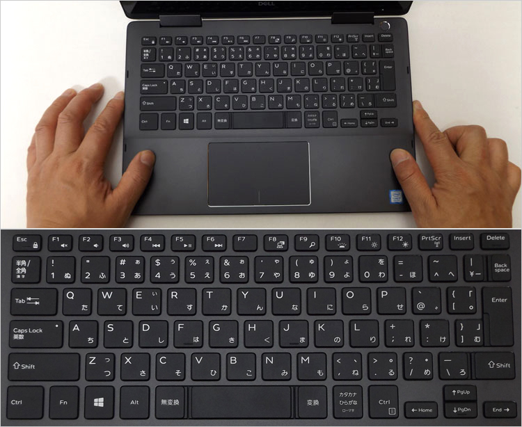 Inspiron 7386のキー配列