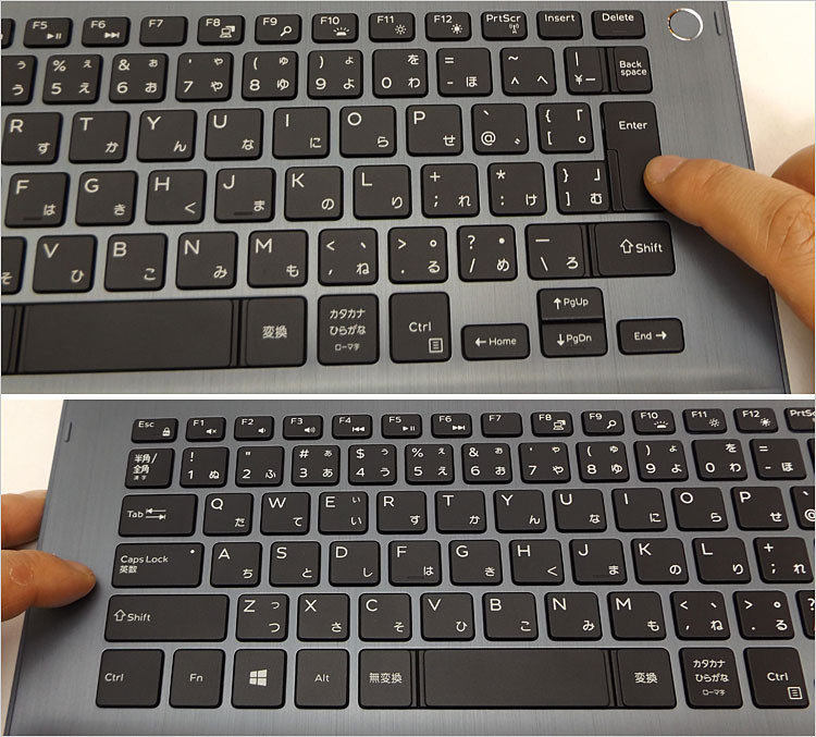 Inspiron 5491 2-in-1のキーボード詳細