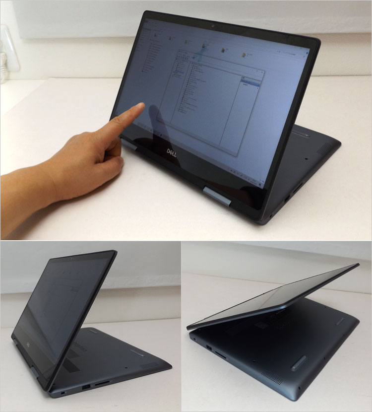 キーボード面を地面に伏せた格好が「スタンドモード」